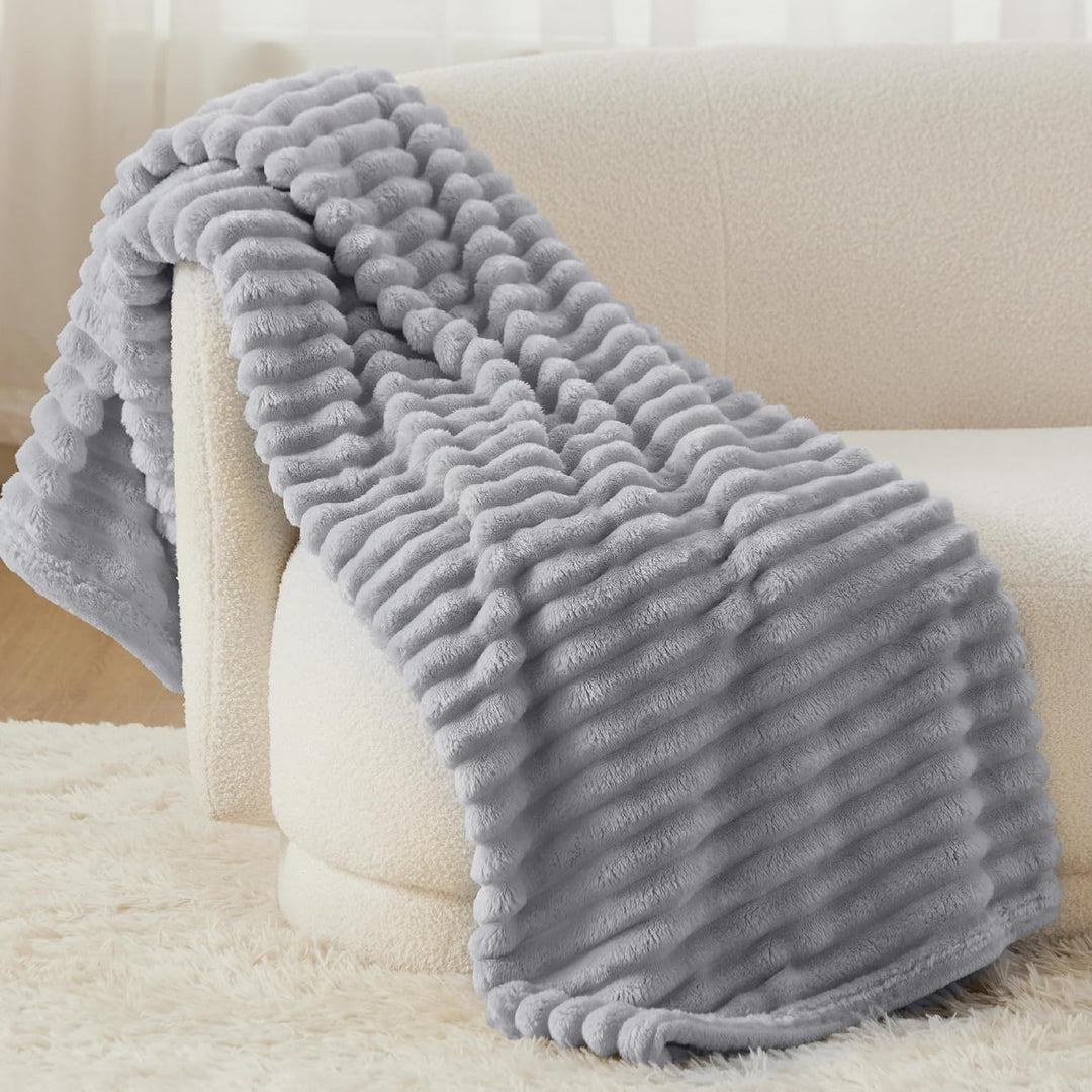 BEDSURE Kuscheldecke Flauschig Decke Fleecedecke – Weiche Warme Grobe Korddecke Gemütlicher Überwurf