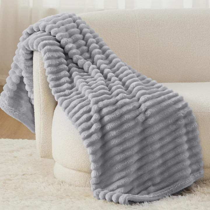 BEDSURE Kuscheldecke Flauschig Decke Fleecedecke – Weiche Warme Grobe Korddecke Gemütlicher Überwurf