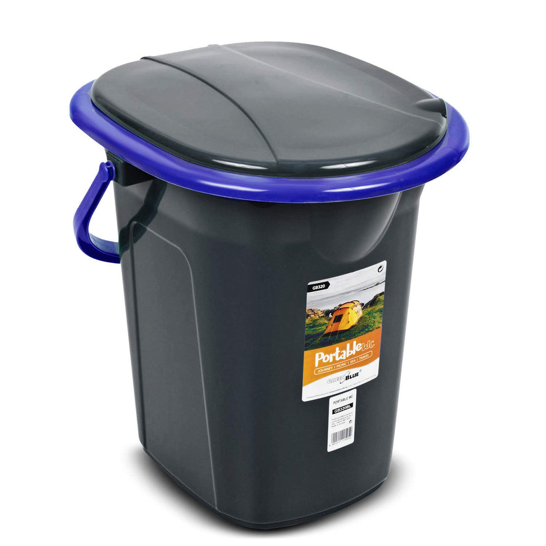Green Blue GB320 Mobile Campingtoilette 19L | Tragbare Reisetoilette mit max. Tragkraft bis 130kg |