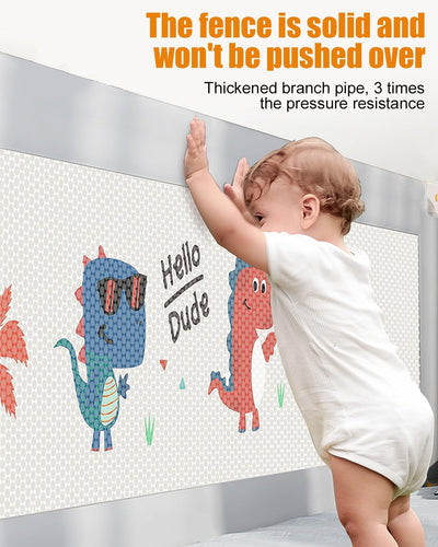 Baby Bettgitter Rausfallschutz Boxspringbett,Bettgitter 180 cm,Luftiges Netz, Kinderbett Kinderbetts