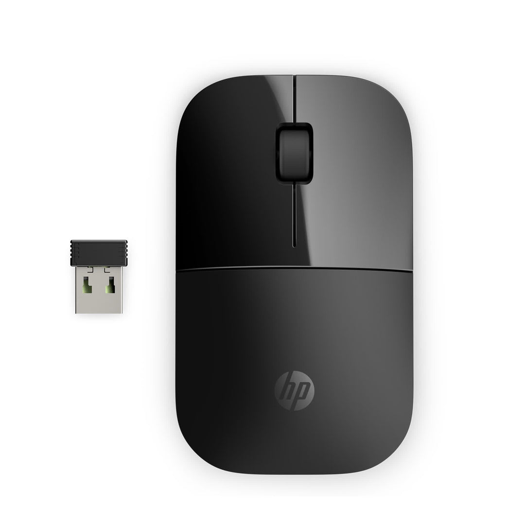 HP Z3700 Wireless Mouse - Black Onyx Schwarz Dongle, Schwarz Dongle