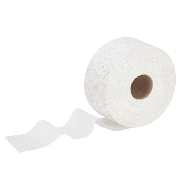 Scott Essential Jumbo Toilettenpapierrollen 8615 – 2-lagiges Toilettenpapier – 12 Rollen mit je 500