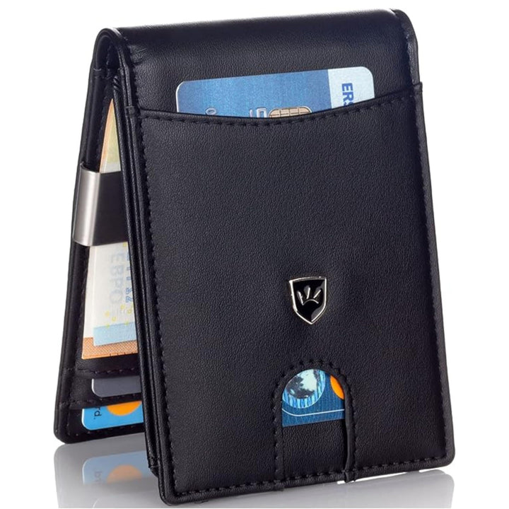Kronenschein® Slim Wallet mit Münzfach &amp; RFID Schutz I Geldbörse Herren &amp; Damen klein I Portmonee mi
