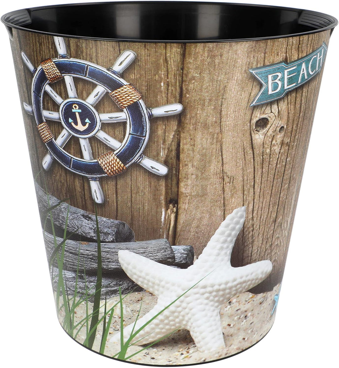 alles-meine.de GmbH universal Eimer/z.B. Blumentopf Maritim & Strand 10 Liter & extra Einsatz - wass