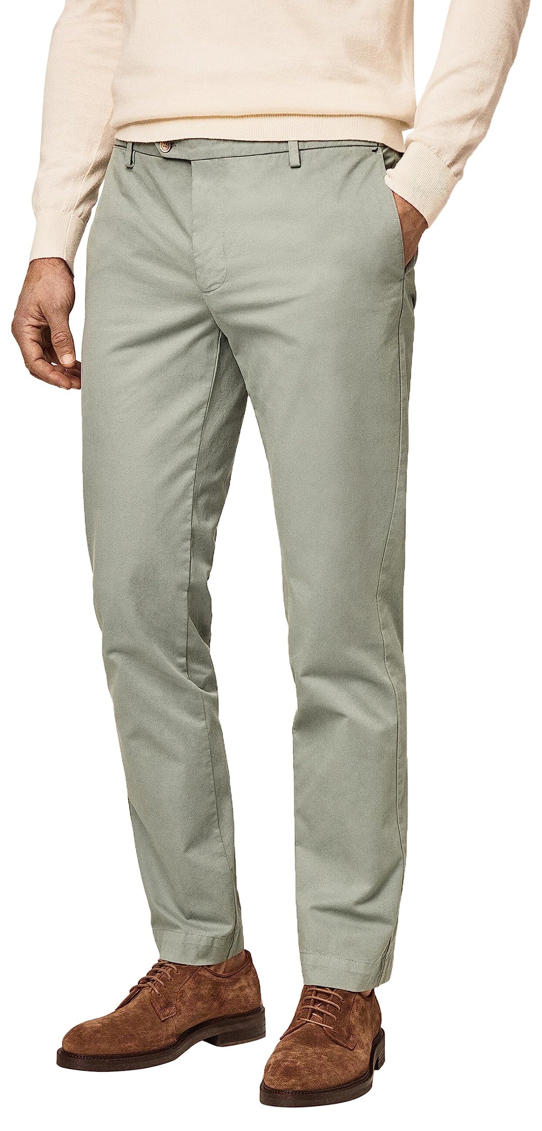 Hackett London Herren Hose Core Kensington 28W / 30L Dusty Green, 28W / 30L Dusty Green
