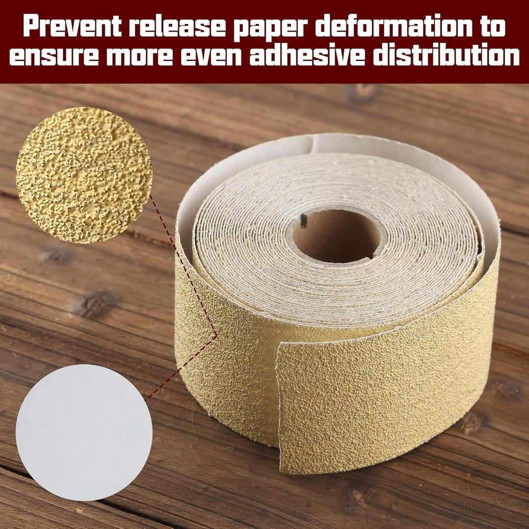 SPEEDWOX Schleifpapier mit 220er-Körnung, selbstklebend, PSA-Schleifpapier, 7,5 cm breit, 9,1 m lang