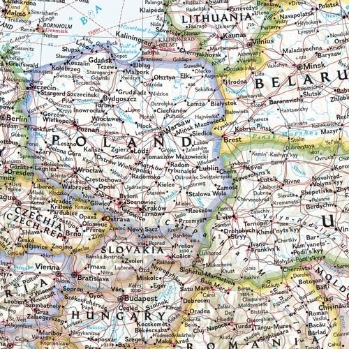 Europa, Classic, politisch, laminiert
