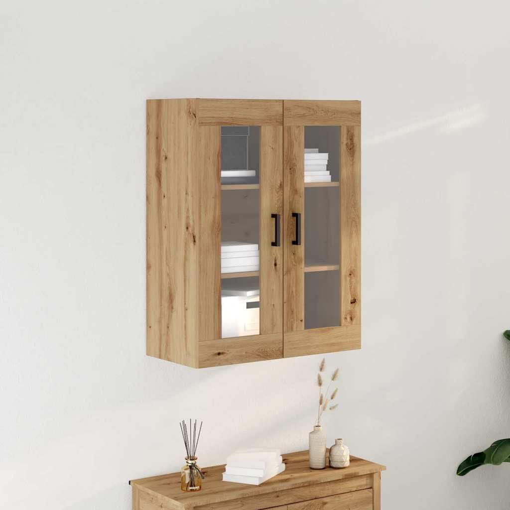 vidaXL Wandschrank Artisan-Eiche 69,5 x 34 x 90 cm Holzwerkstoff, Wohnzimmer-Schrank, rechteckige Au