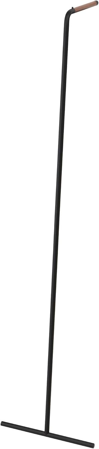YAMAZAKI home Leaning Slim Kleiderbügel – Hängeregal Organizer für Wand schwarz, One Size, 7551, Sch