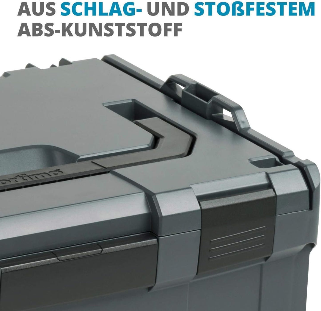 L-BOXX Sortimo i-Rack aktiv anthrazit bestückt mit LS-Schublade 72 schwarz Anthrazit LS-tray, Anthra