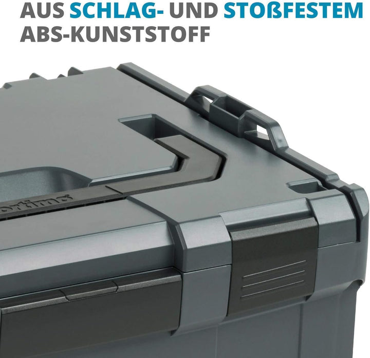 L-BOXX Sortimo i-Rack aktiv anthrazit bestückt mit LS-Schublade 72 schwarz Anthrazit LS-tray, Anthra
