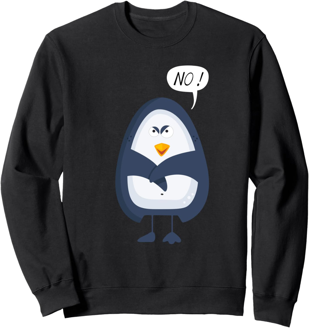 Nein Pinguin I No Fun | Kinder Junge Mädchen Sweatshirt