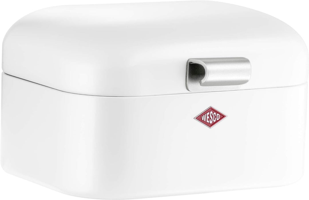 Wesco 235 001 Mini Grandy Brotkasten 17 x 18 x 12cm (L/B/H) weiss, Weiss