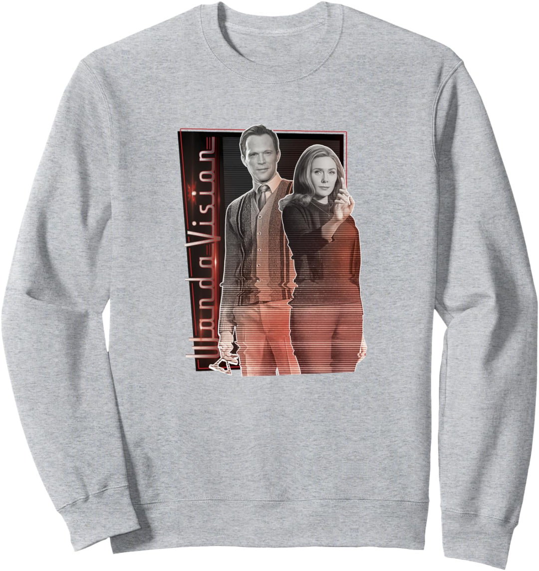 Marvel WandaVision Wanda & Vision Glitch Portrait Sweatshirt