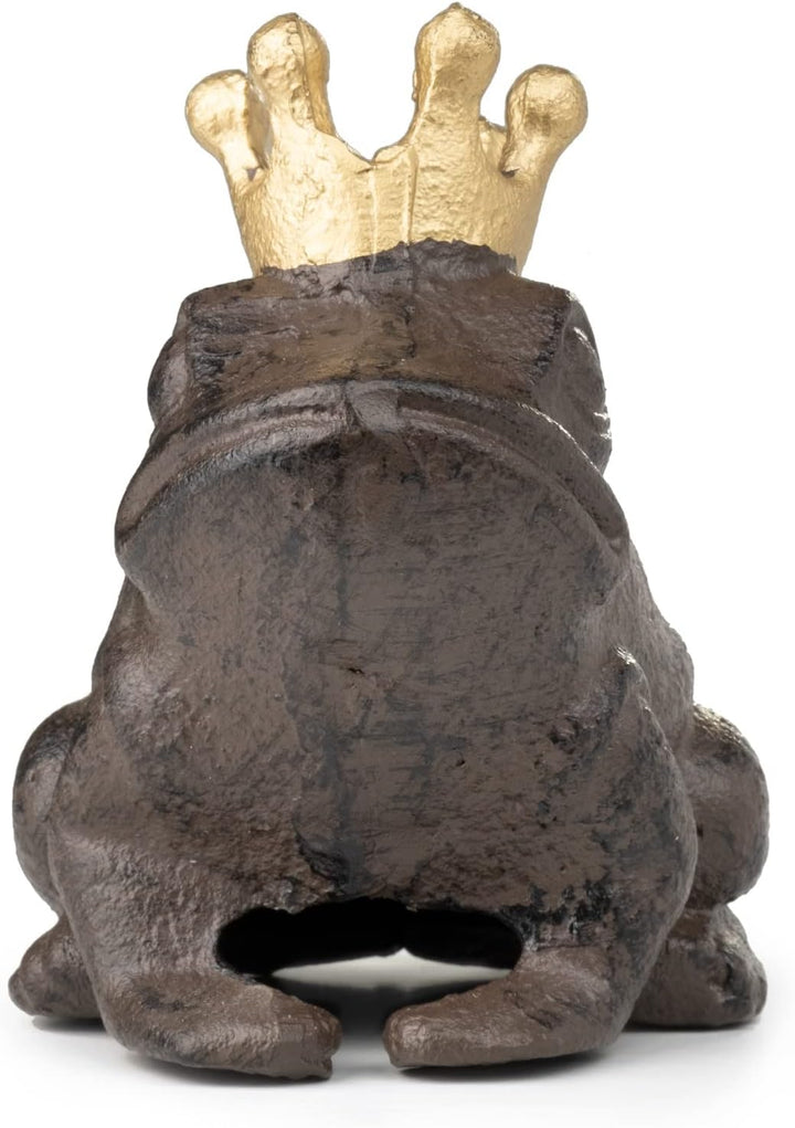 Moritz Deko Figur Frosch Garten Froschkönig Krone Märchen Schlüsselversteck für draussen Gusseisen G