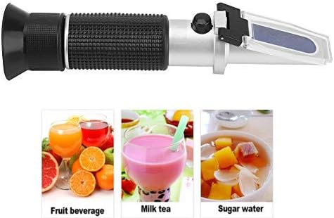 Tragbares Refraktometer Handheld 0-20% Brix Zucker Meter Bier Fruchtsaft Saccharimeter Optische Test