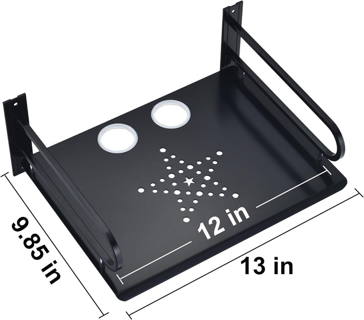 HNVNER Regal Wand für Beamer,HiFi Rack Aluminium,TV Zubehör Wandhalterung,Multimedia Wandregal für D