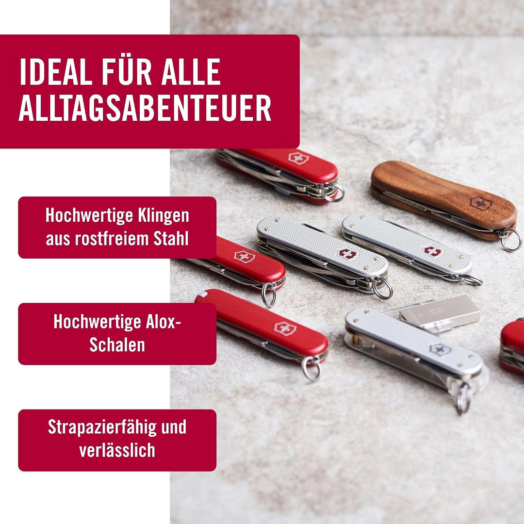 Victorinox Schweizer Taschenmesser, Mini Champ, Swiss Army Knife, Multitool, 14 Funktionen, Brieföff