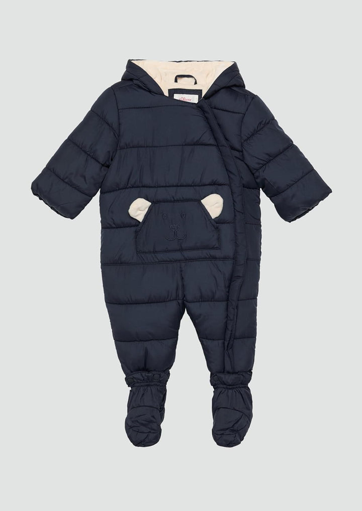 Schneeanzug mit abnehmbaren Füsschen und samtigem Fleecefutter 62 Navy, 62 Navy