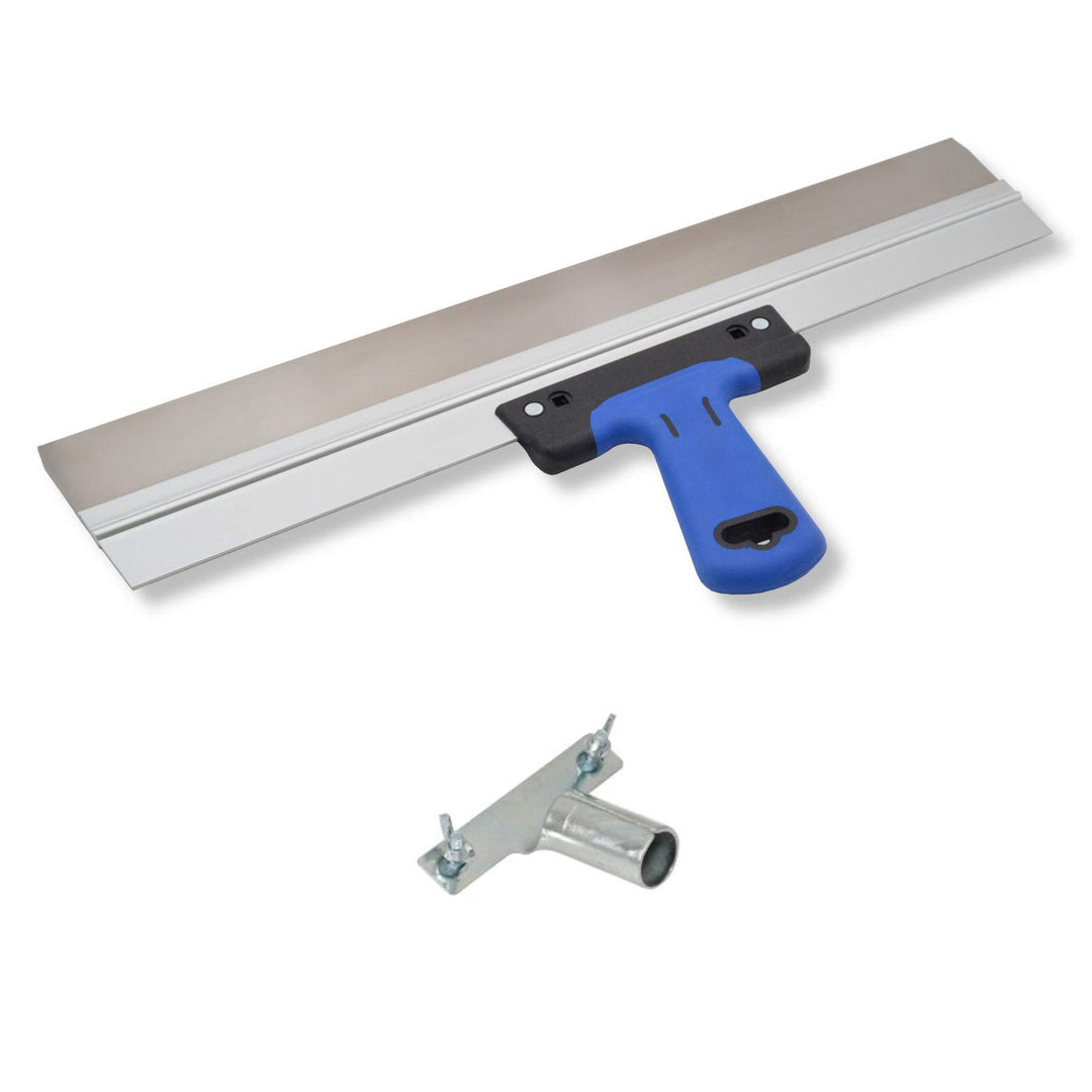 DEWEPRO® Edelstahl Fassadenspachtel inkl. Stielhalterung - Dekorspachtel - Flächenspachtel - Flächen