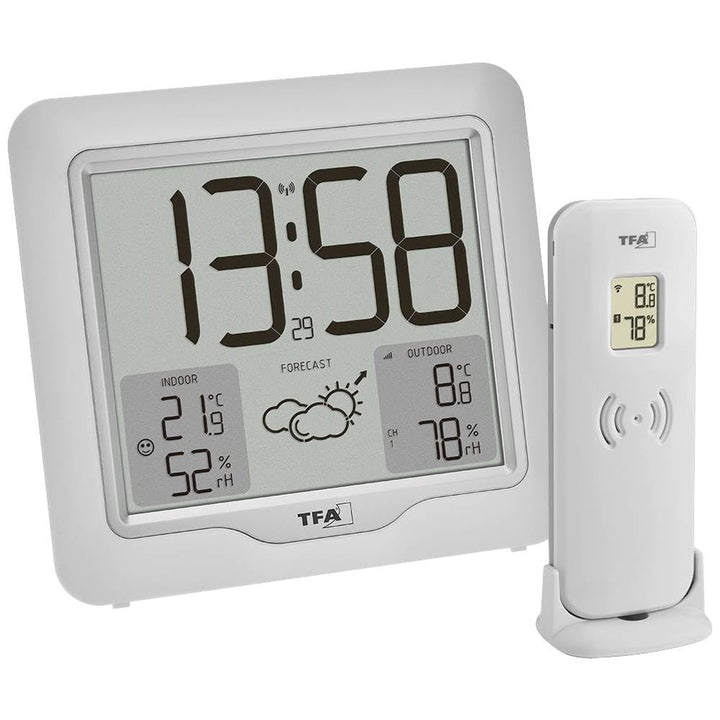 TFA Dostmann Digitale Funk Wetterstation Metro Plus, 35.1164.02, inkl Aussensender, Temperatur und L