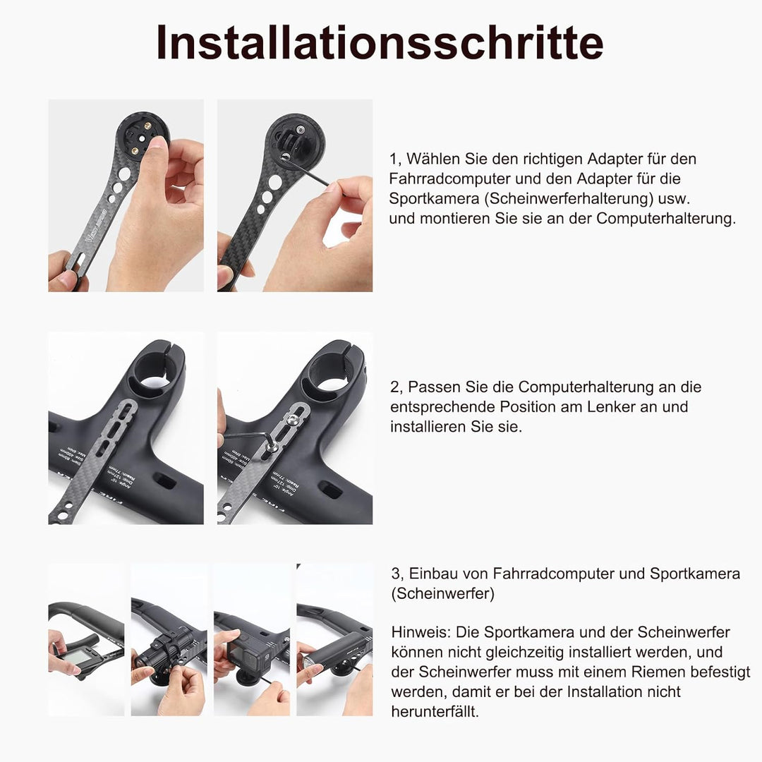 Rennrad Fahrradcomputer Halterung fürGarmin Edge 130, 530, 540, 800, 830, 840, 1000,1030,1040 Plus,