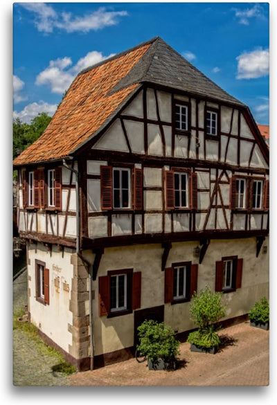 Premium Textil-Leinwand 50 x 75 cm Hoch-Format Bad Kreuznach - Dr. Faust-Haus | Wandbild, HD-Bild au