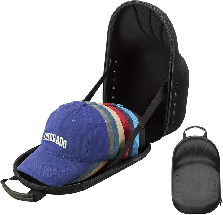 ProCase Baseball Cap Organizer Kappen Reise Case Hat Carrier Aufbewahrungstasche für 6-7 Caps Huthal