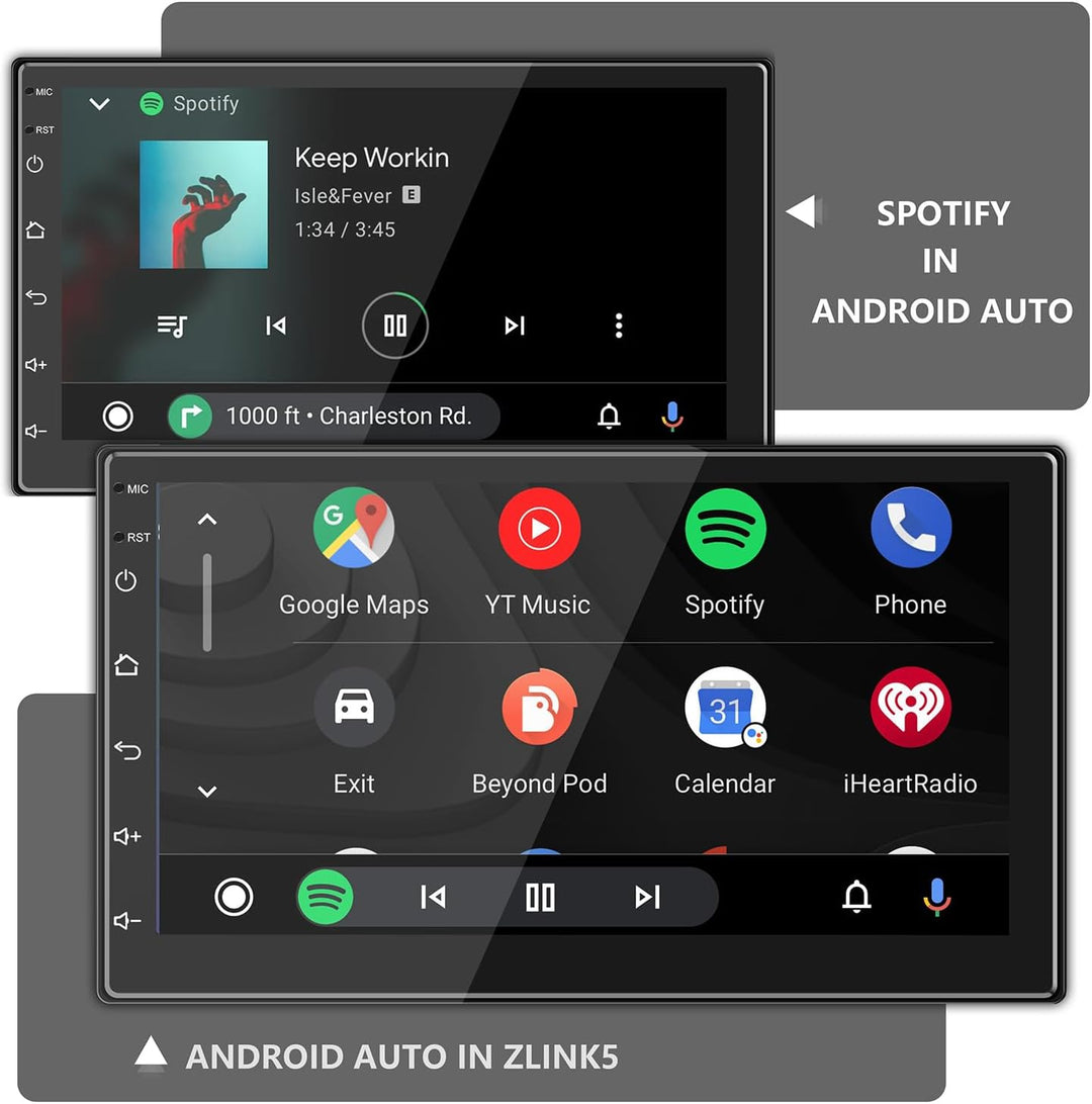 ANKEWAY Neu 7 Zoll [2G+32G] Android Autoradio 2 DIN mit CarPlay+Android Auto+WiFi+Bluetooth+RDS/FM+G