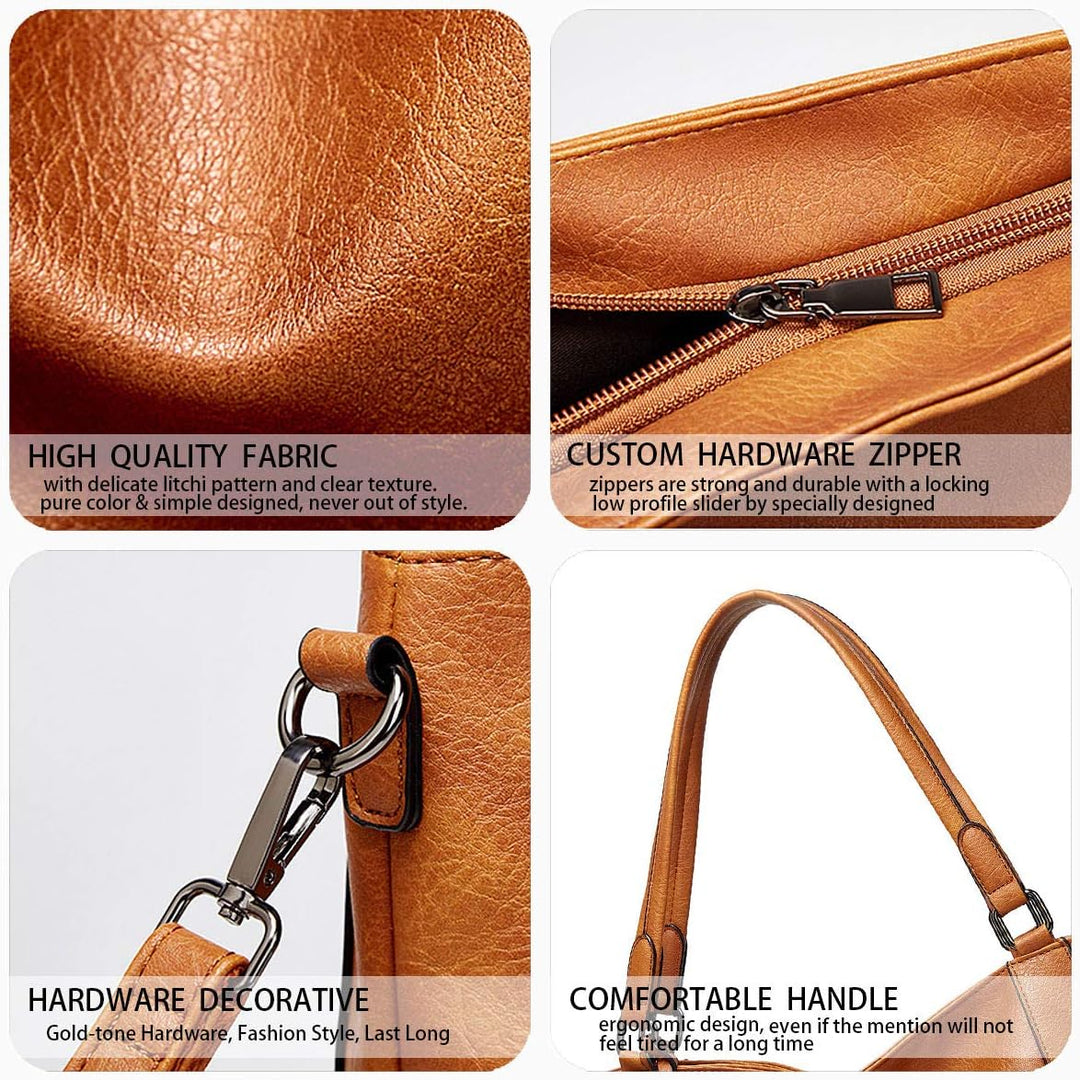 BUKESIYI Damen Tasche Handtasche Umhängetasche Schultertasche Frauen Kulturbeutel Weekender Klein PU