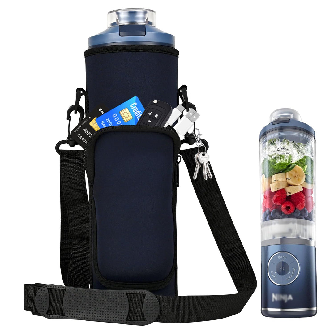 AF-WAN Tragbare Mixer-Tasche für Ninja Blast Max BC251 - Isolierte Hülle mit Quergurt (Dunkelblau),