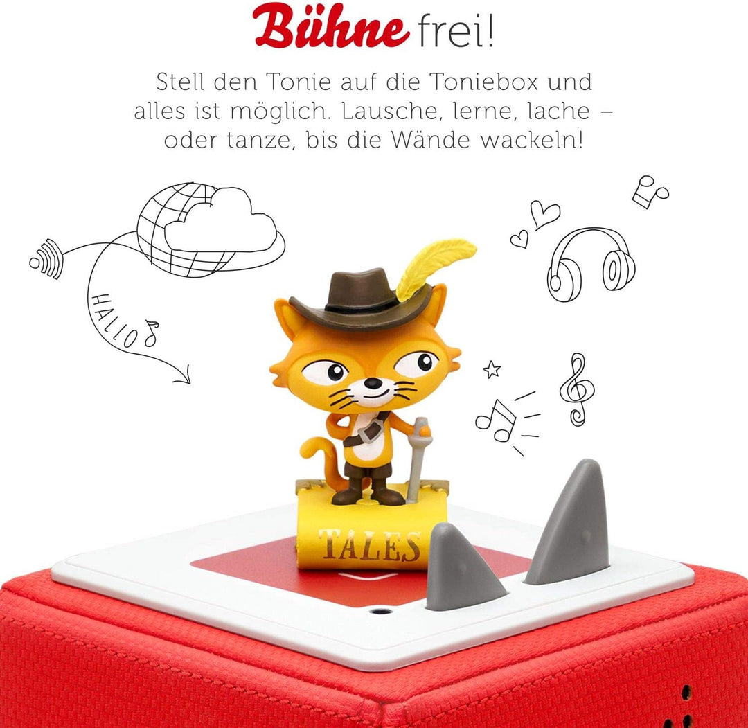 tonies Hörfiguren für Toniebox, 5 Lieblings-Märchen – Der gestiefelte Kater und 4 weitere Märchen, H