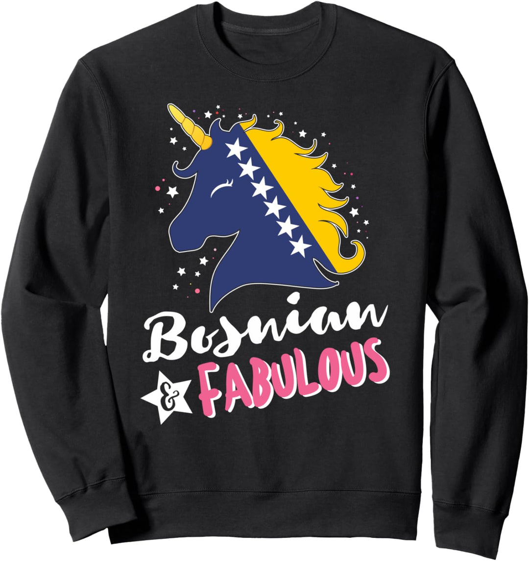 Bosnisches Einhorn Flagge von Bosnien und Herzegowina Sweatshirt