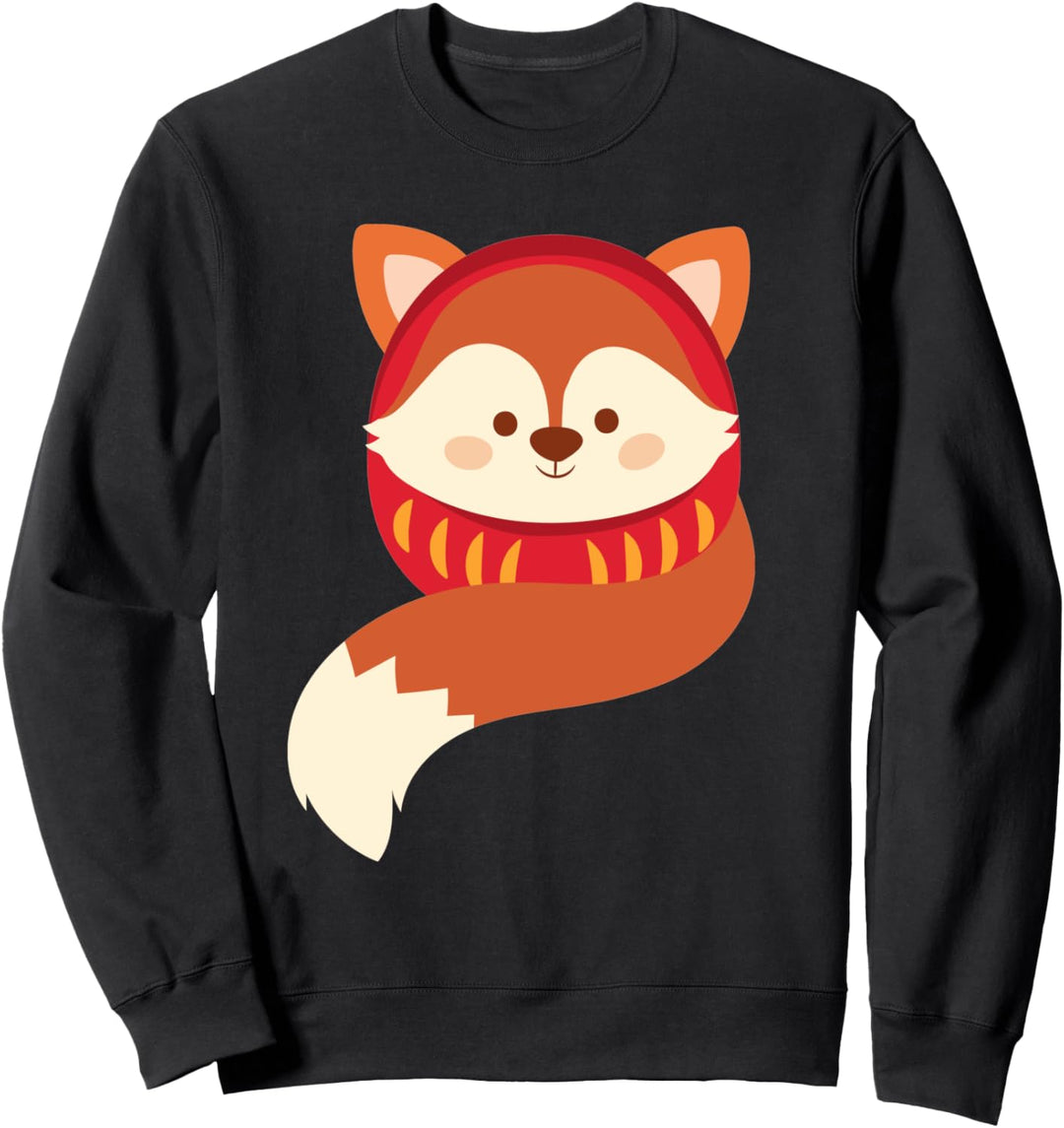 Japanisch Daruma Doll Kawaii Red Fuchs Japan Kultur Sweatshirt