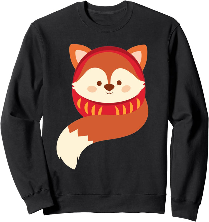 Japanisch Daruma Doll Kawaii Red Fuchs Japan Kultur Sweatshirt