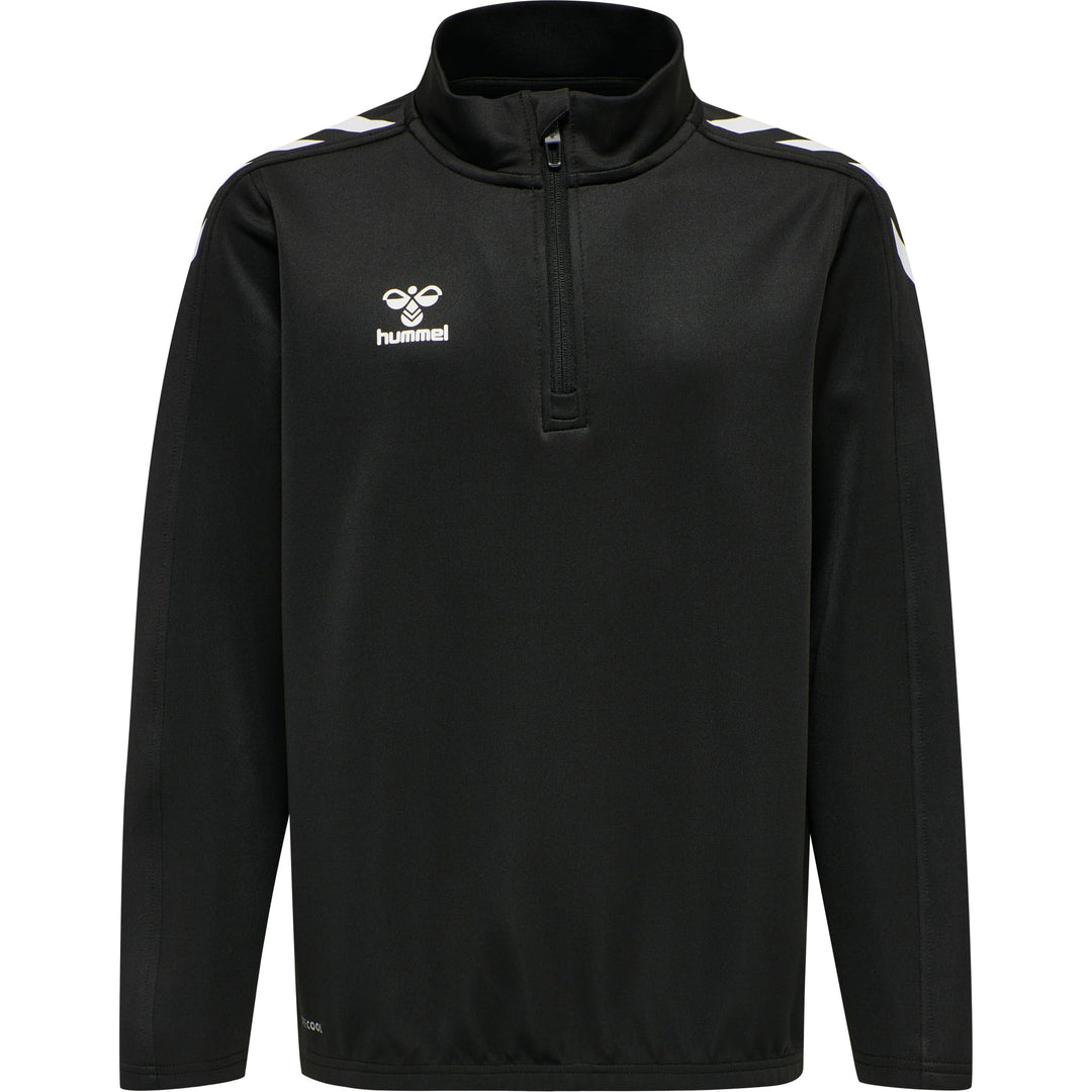 hummel Halbreissverschluss Sweatshirt Hmlcore Kinder 116 Black/Black, 116 Black/Black