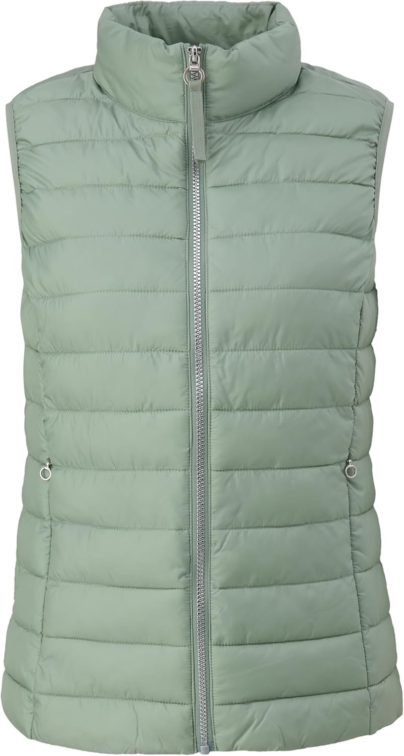 s.Oliver Damen Outdoor Weste 34 Grün, 34 Grün