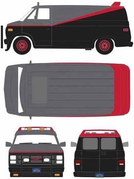 Greenlight Collectibles – GMC A Team – Van Agence alle Risiken 1983 – 1/24