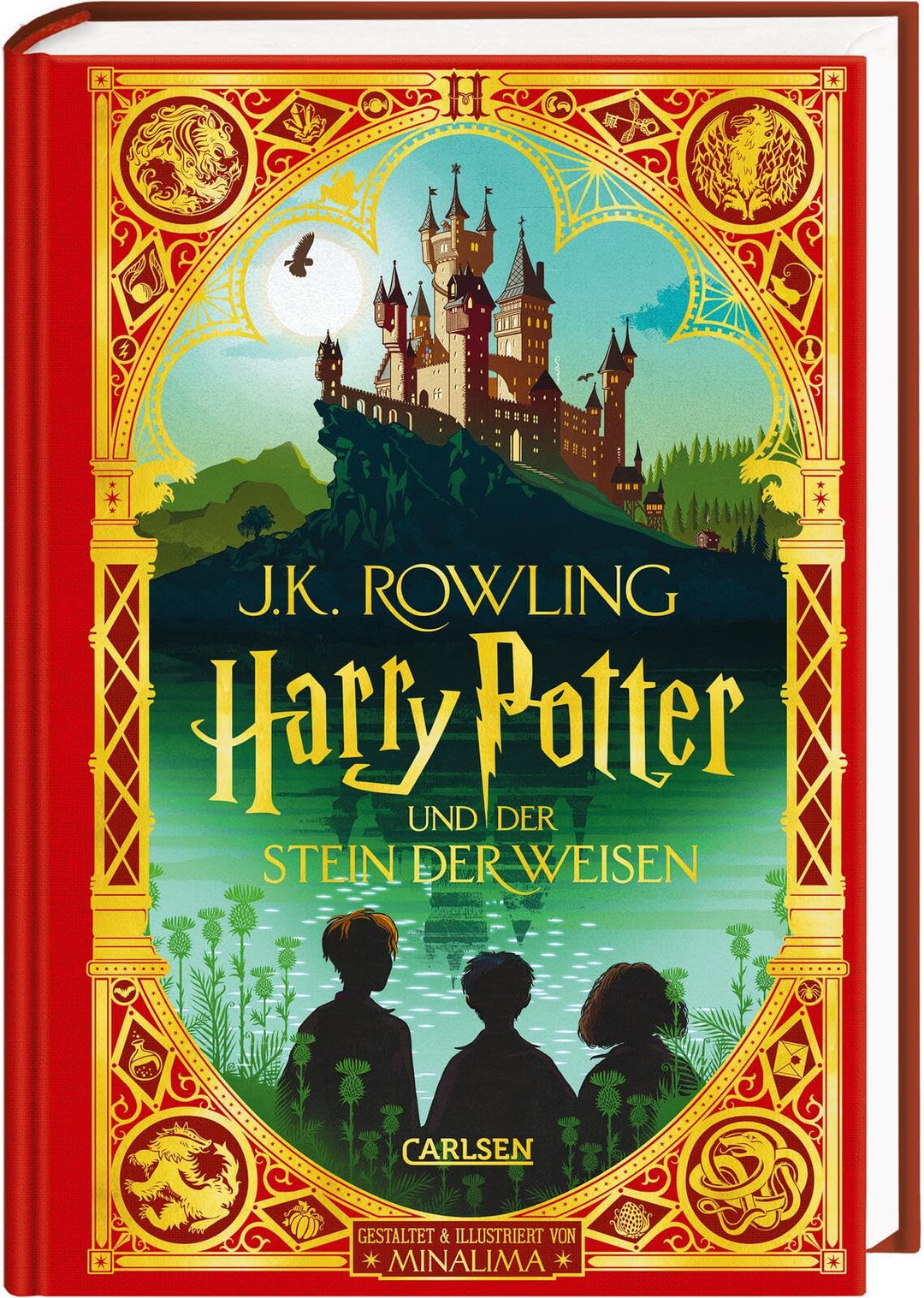 Harry Potter und der Stein der Weisen (MinaLima-Edition mit 3D-Papierkunst 1): Farbig illustrierte S