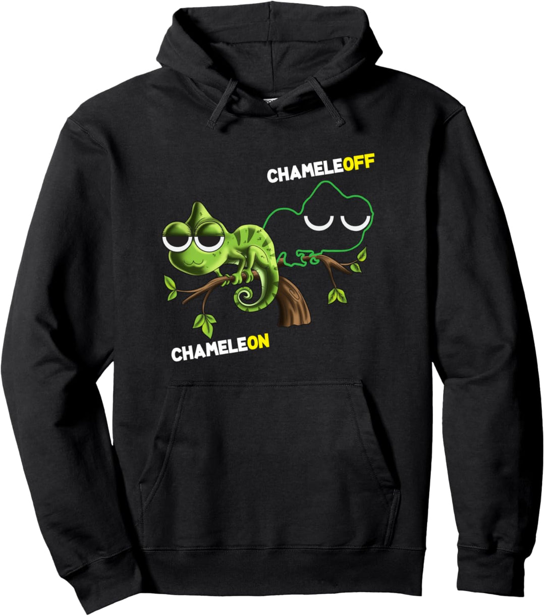 Eidechse Eidechsen Lampe Birne An Aus Chameleoff Chameleon Pullover Hoodie