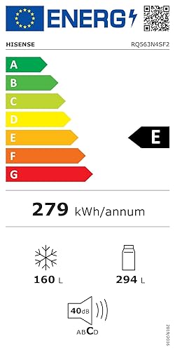 Hisense RQ563N4SF2 Cross Door Kühl-Gefrierkombination/ NoFrostPlus/ Inverter-Kompressor/ HolidayMode