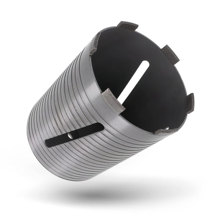 PRODIAMANT Diamant Bohrkrone ø 132mm Nutzlänge 150mm mit 6-Kant Adapter lasergeschweisst für trocken