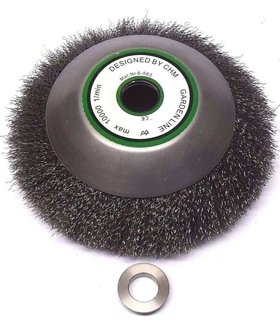 Unkrautbürsten passend für Stihl FS 350 Motorsense Freischneider mit Aufnahme 200 x 20 mm (1, Soft w