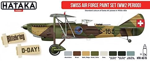 Hataka Hobby - Swiss Air Force Paint Set (ww2 period)