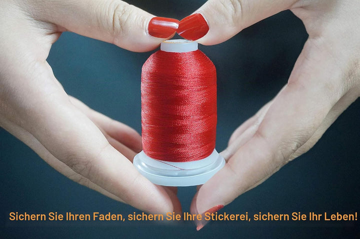 New brothread 64 Spulen 1000M (1100Y) Polyester Maschinen Stickgarn für professionelle Stickereien E
