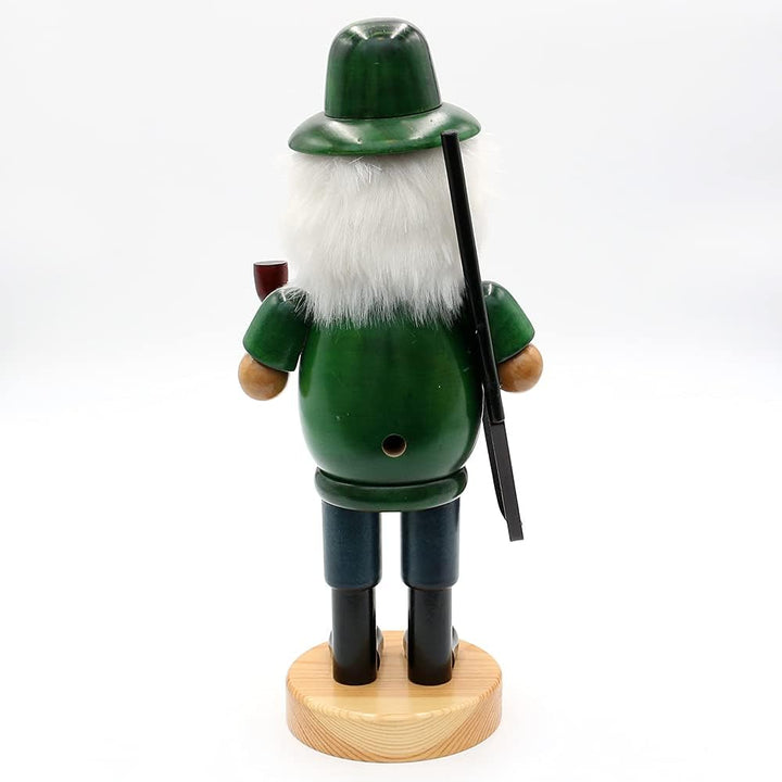 Dekohelden24 Lustiges Räuchermännchen als Jäger, ca. 24 cm, Holz, Jäger
