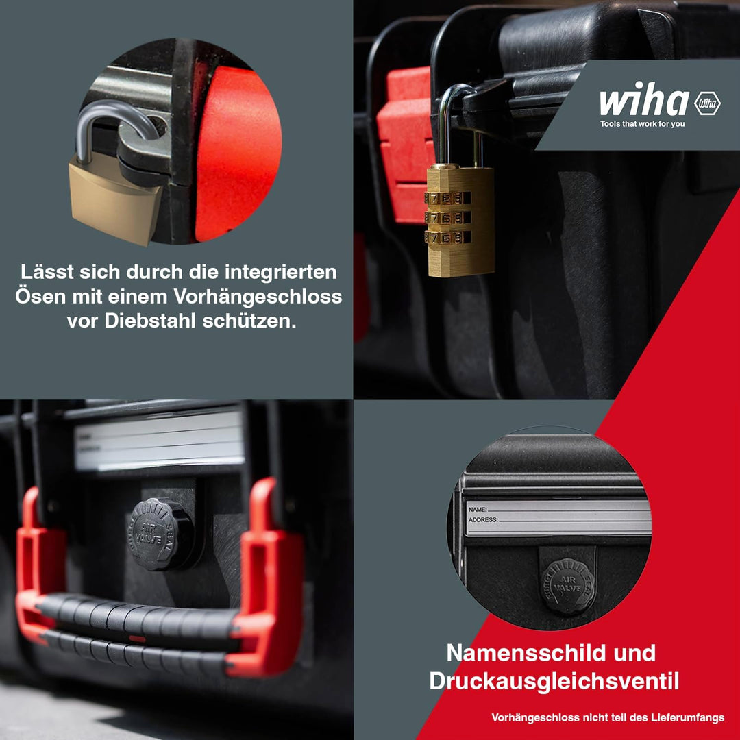 Wiha Lehrlingskoffer Set 36-teilig Basic L mechanic I Werkzeugkoffer gefüllt I Werkzeug Set für Prof