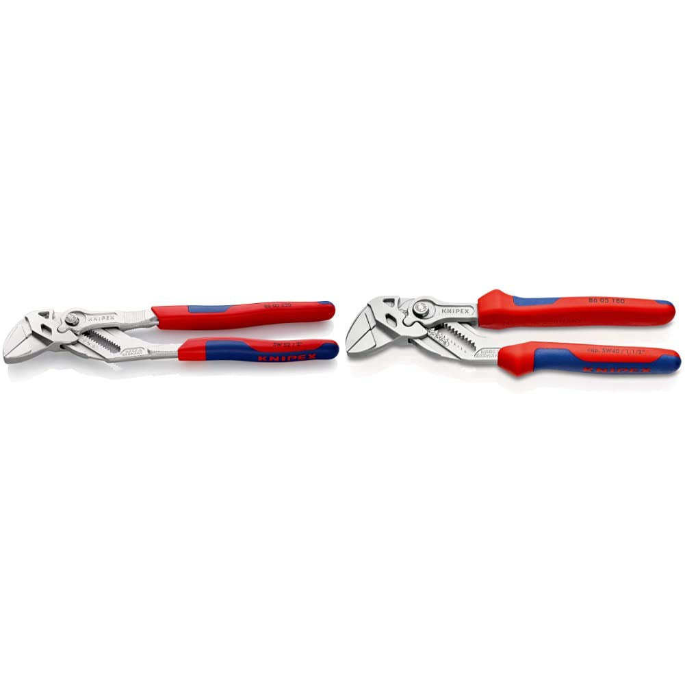 KNIPEX Zangenschlüssel (250 mm) 86 05 250 & Zangenschlüssel (180 mm) 86 05 180 Bundle mit Zangenschl