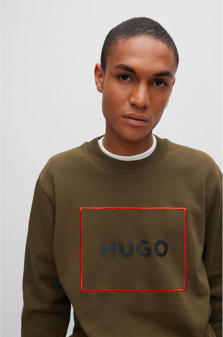 HUGO Herren Delery Sweatshirt XS Dark Green303, S