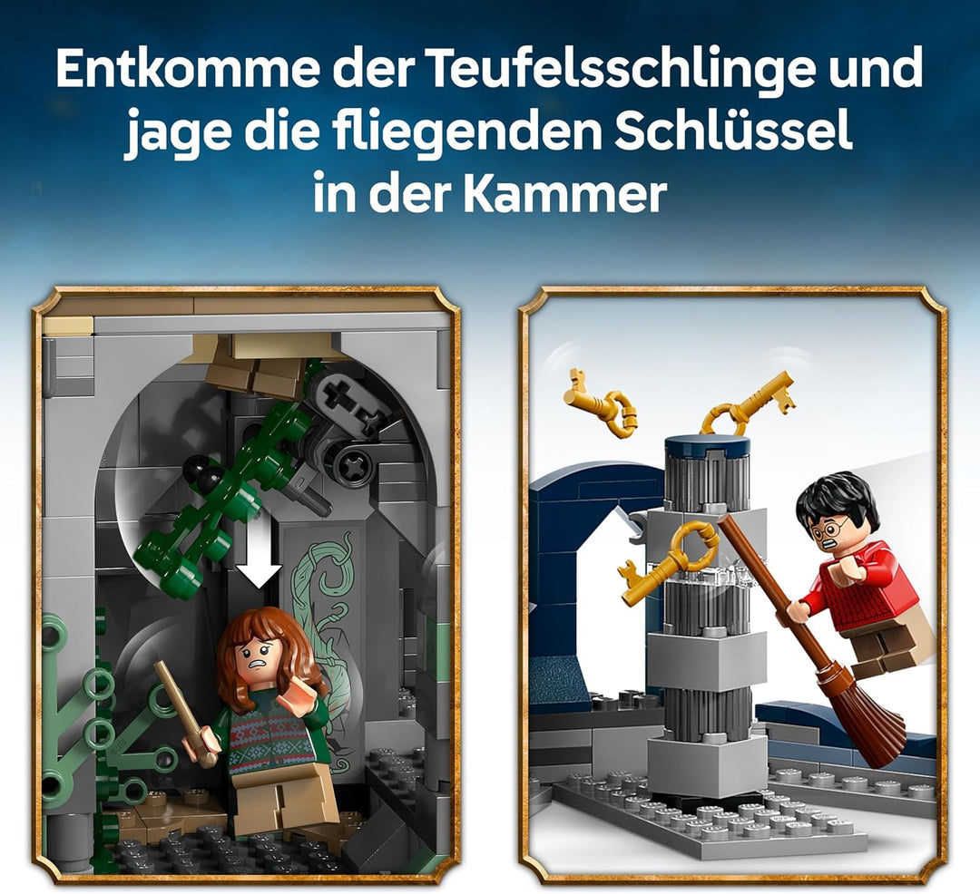 LEGO Harry Potter Schloss Hogwarts: Der Hauptturm - Spielzeug mit fliegendem Schlüssel, Zauberschach